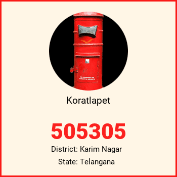 Koratlapet pin code, district Karim Nagar in Telangana