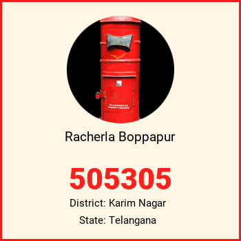 Racherla Boppapur pin code, district Karim Nagar in Telangana