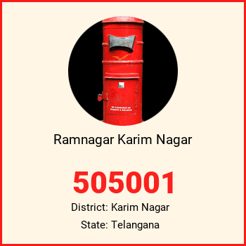 Ramnagar Karim Nagar pin code, district Karim Nagar in Telangana
