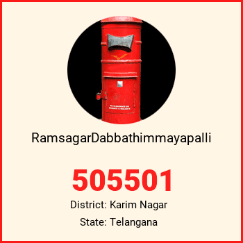 RamsagarDabbathimmayapalli pin code, district Karim Nagar in Telangana
