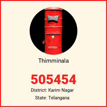 Thimminala pin code, district Karim Nagar in Telangana