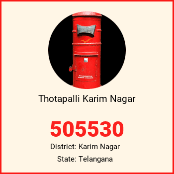 Thotapalli Karim Nagar pin code, district Karim Nagar in Telangana