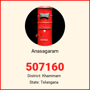 Anasagaram pin code, district Khammam in Telangana