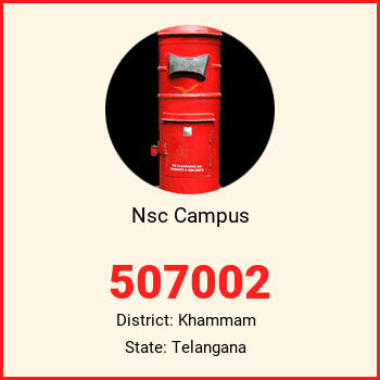 Nsc Campus pin code, district Khammam in Telangana