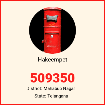 Hakeempet pin code, district Mahabub Nagar in Telangana