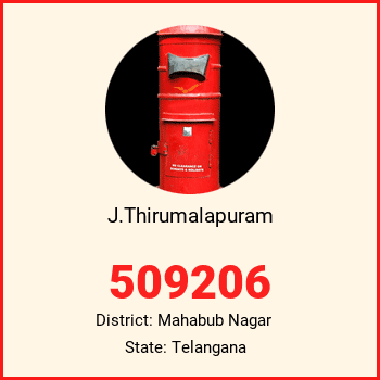 J.Thirumalapuram pin code, district Mahabub Nagar in Telangana