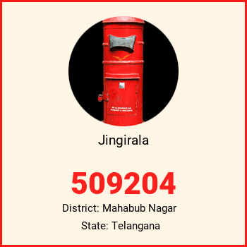 Jingirala pin code, district Mahabub Nagar in Telangana
