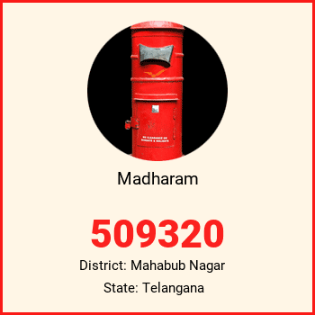 Madharam pin code, district Mahabub Nagar in Telangana