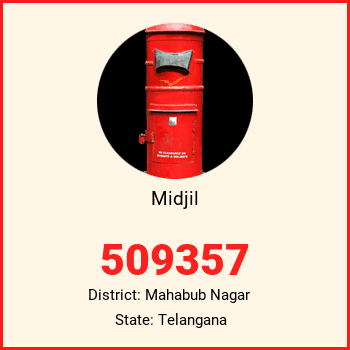 Midjil pin code, district Mahabub Nagar in Telangana
