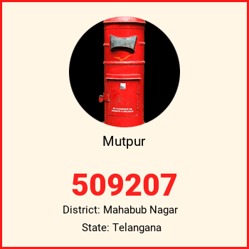 Mutpur pin code, district Mahabub Nagar in Telangana
