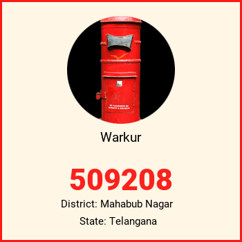 Warkur pin code, district Mahabub Nagar in Telangana
