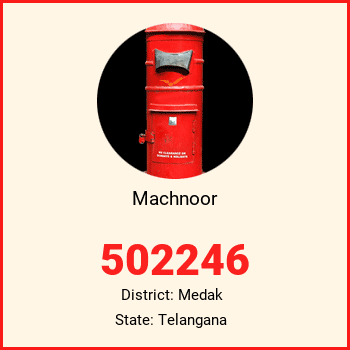 Machnoor pin code, district Medak in Telangana