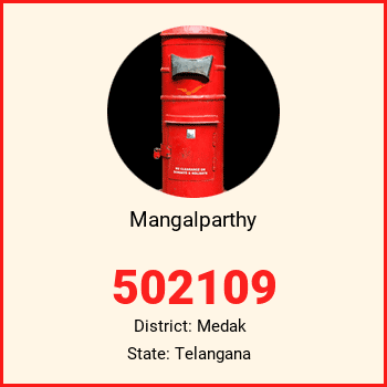 Mangalparthy pin code, district Medak in Telangana