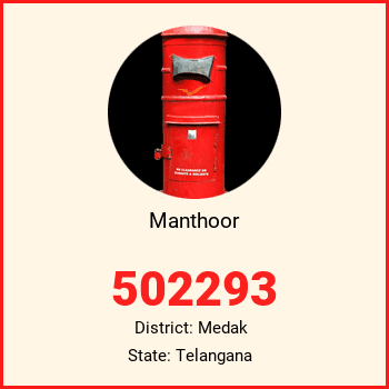Manthoor pin code, district Medak in Telangana