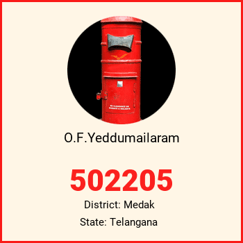 O.F.Yeddumailaram pin code, district Medak in Telangana