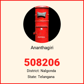Ananthagiri pin code, district Nalgonda in Telangana