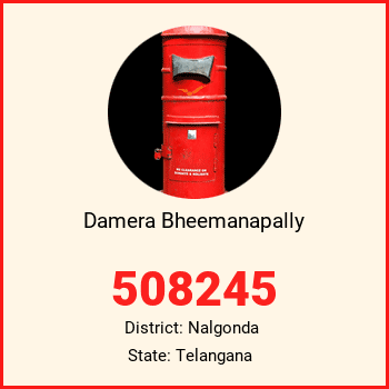 Damera Bheemanapally pin code, district Nalgonda in Telangana