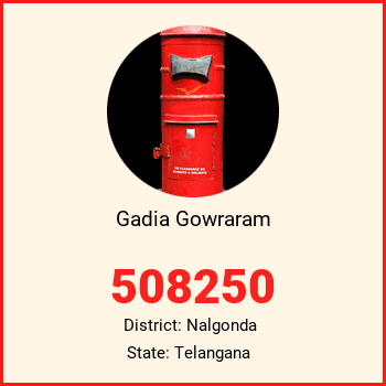 Gadia Gowraram pin code, district Nalgonda in Telangana