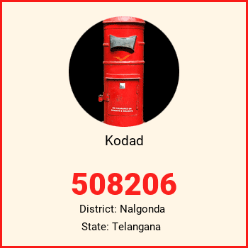 Kodad pin code, district Nalgonda in Telangana