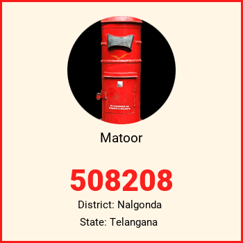 Matoor pin code, district Nalgonda in Telangana