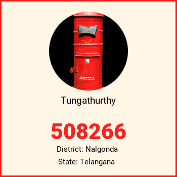 Tungathurthy pin code, district Nalgonda in Telangana