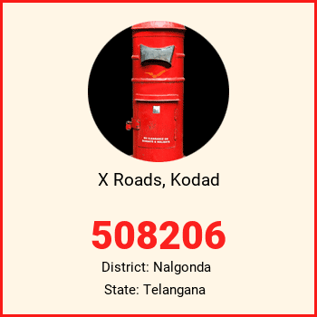 X Roads, Kodad pin code, district Nalgonda in Telangana