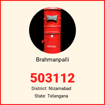 Brahmanpalli pin code, district Nizamabad in Telangana