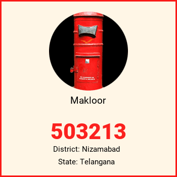 Makloor pin code, district Nizamabad in Telangana