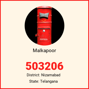Malkapoor pin code, district Nizamabad in Telangana