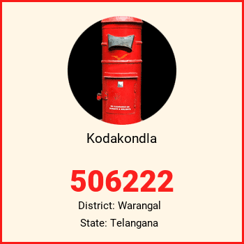 Kodakondla pin code, district Warangal in Telangana