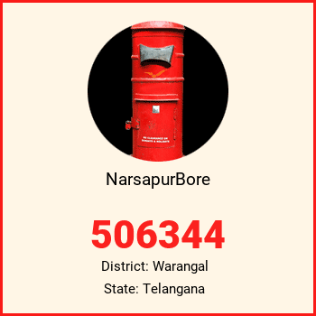 NarsapurBore pin code, district Warangal in Telangana