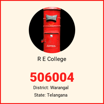 R E College pin code, district Warangal in Telangana
