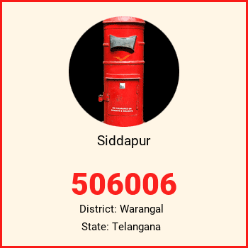 Siddapur pin code, district Warangal in Telangana