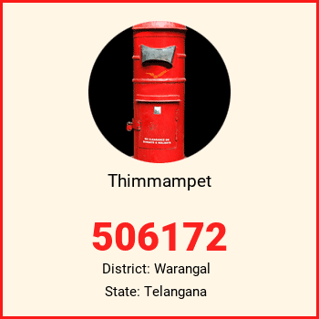 Thimmampet pin code, district Warangal in Telangana