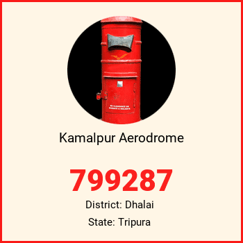 Kamalpur Aerodrome pin code, district Dhalai in Tripura