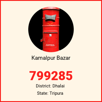 Kamalpur Bazar pin code, district Dhalai in Tripura
