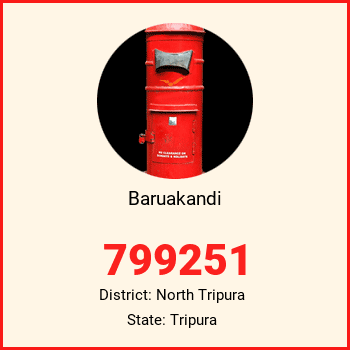 Baruakandi pin code, district North Tripura in Tripura