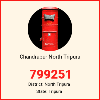 Chandrapur North Tripura pin code, district North Tripura in Tripura