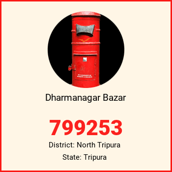 Dharmanagar Bazar pin code, district North Tripura in Tripura