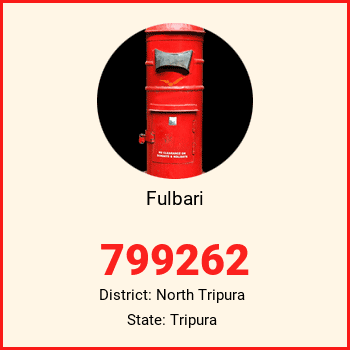 Fulbari pin code, district North Tripura in Tripura