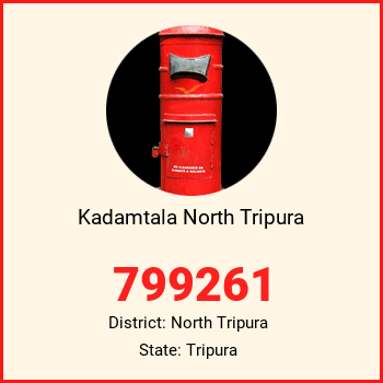 Kadamtala North Tripura pin code, district North Tripura in Tripura