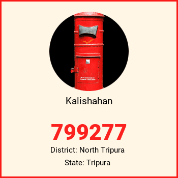 Kalishahan pin code, district North Tripura in Tripura