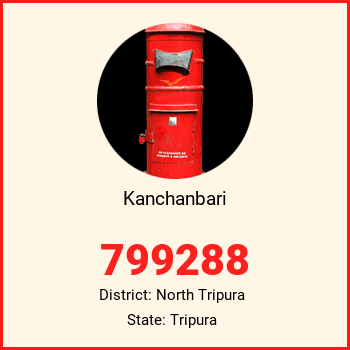 Kanchanbari pin code, district North Tripura in Tripura