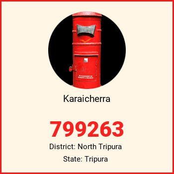 Karaicherra pin code, district North Tripura in Tripura