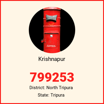 Krishnapur pin code, district North Tripura in Tripura