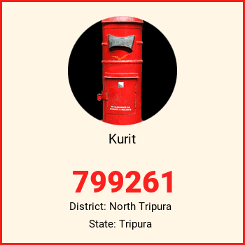 Kurit pin code, district North Tripura in Tripura