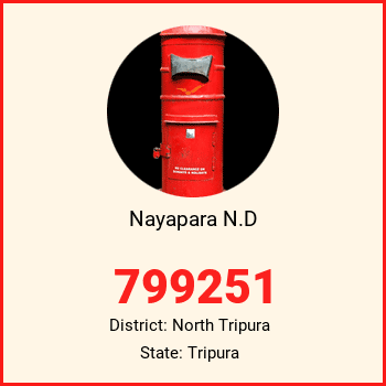 Nayapara N.D pin code, district North Tripura in Tripura