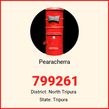Pearacherra pin code, district North Tripura in Tripura