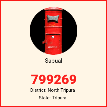 Sabual pin code, district North Tripura in Tripura