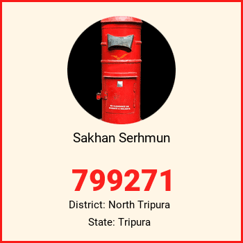 Sakhan Serhmun pin code, district North Tripura in Tripura